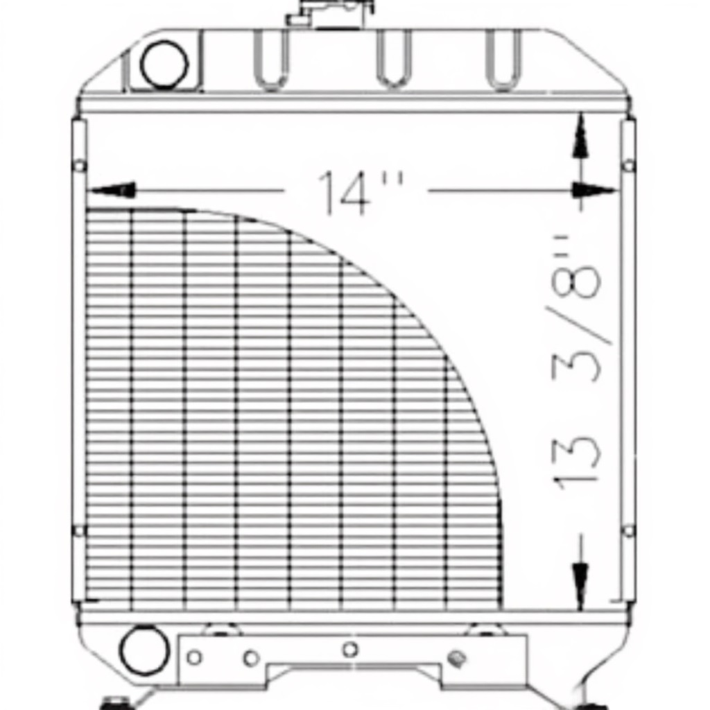 Radiator for Ford SBA310100610 212076 1120 1215 1220