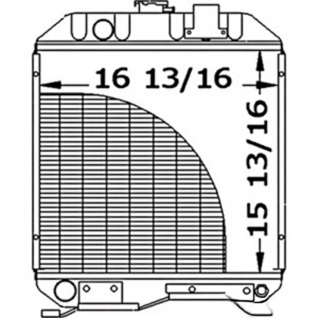 Radiator for Ford SBA310100630 AR2097 1110 1210 1310 1715 1715