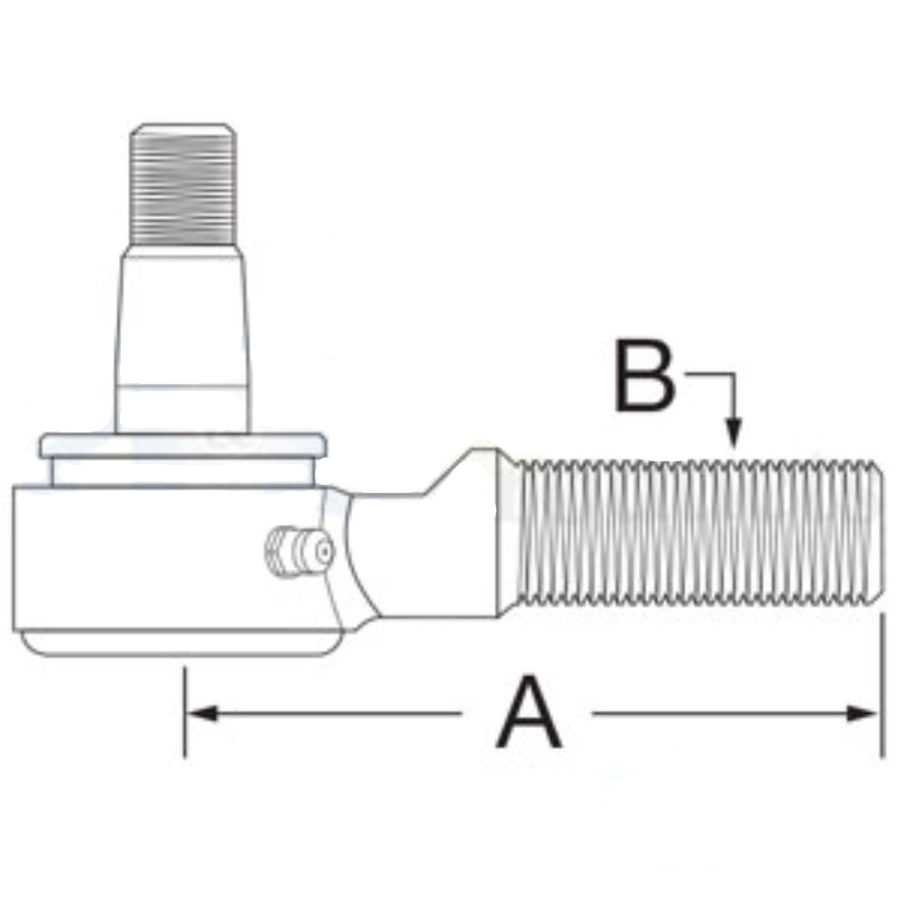 Tie Rod End for Ford Case-IH SBA334800631 SBA334800630 DX35 DX40 DX45 D35 D40 D45 FARMALL 40 FARMALL 45 FARMALL 50 BOOMER 3040 BOOMER 3045 BOOMER 3050 TC35 TC35A TC35