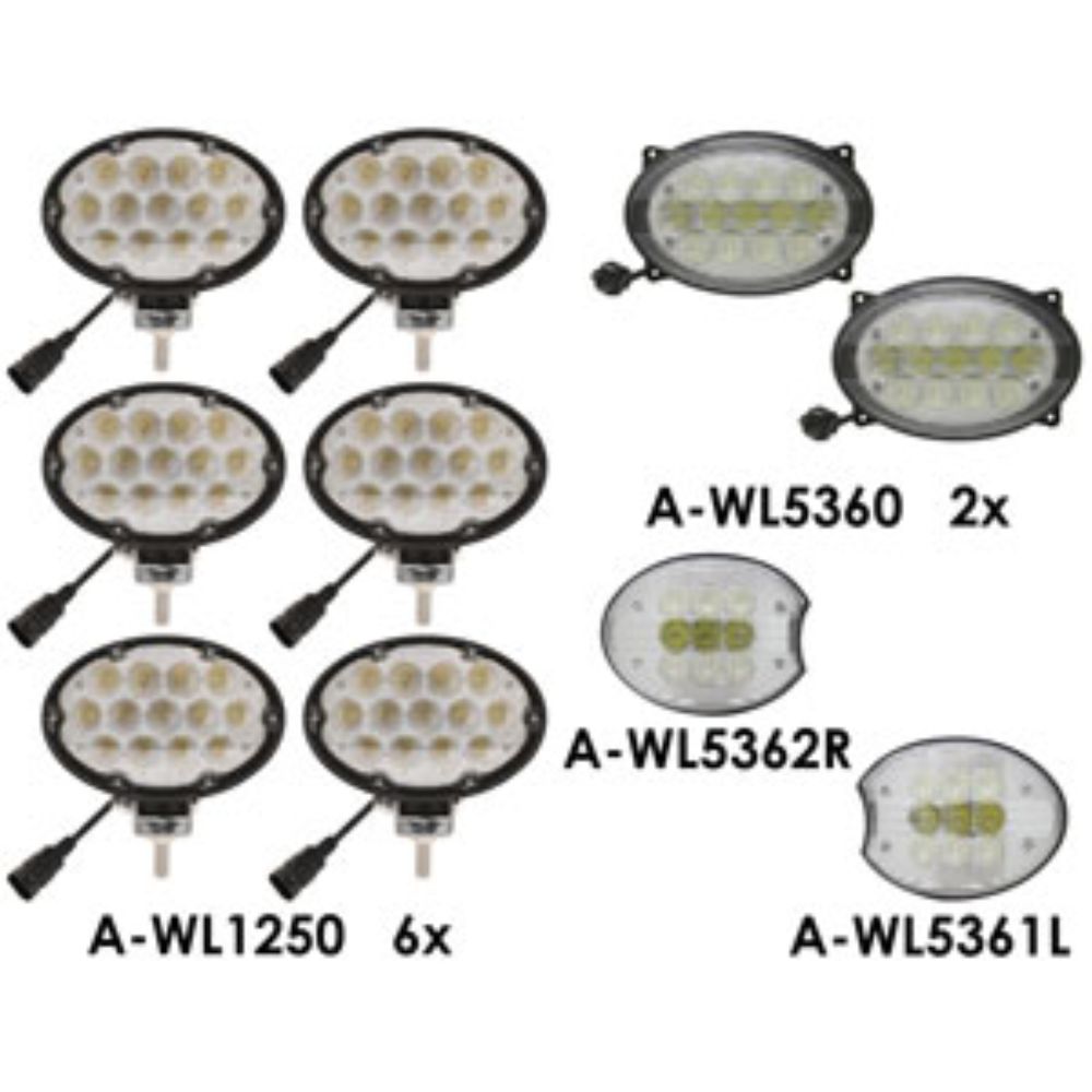 Led Light Kit for John Deere WL2030KT WL2030KT 7630 7720 7730 7820 7830 7920 7930