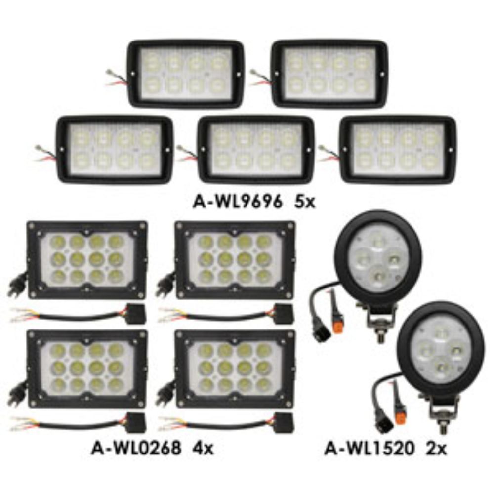 Led Light Kit for John Deere WL9615KT MACDONKIT-2 W110 W150 W155 M100 M105 M150 M155 M155E4 M200 M205