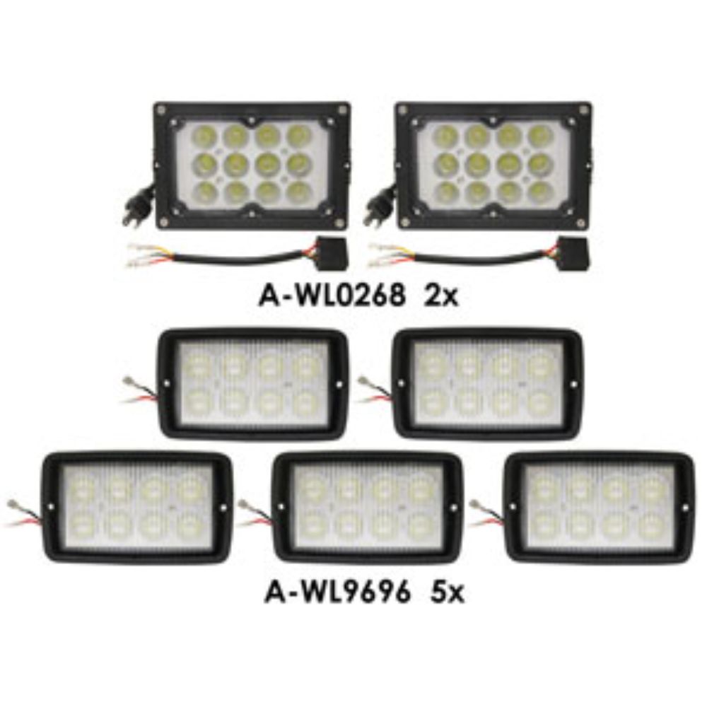 Led Light Kit for John Deere WL9668KT MACDONKIT-1 W110 W150 W155 M100 M105 M150 M155 M155E4 M200 M205