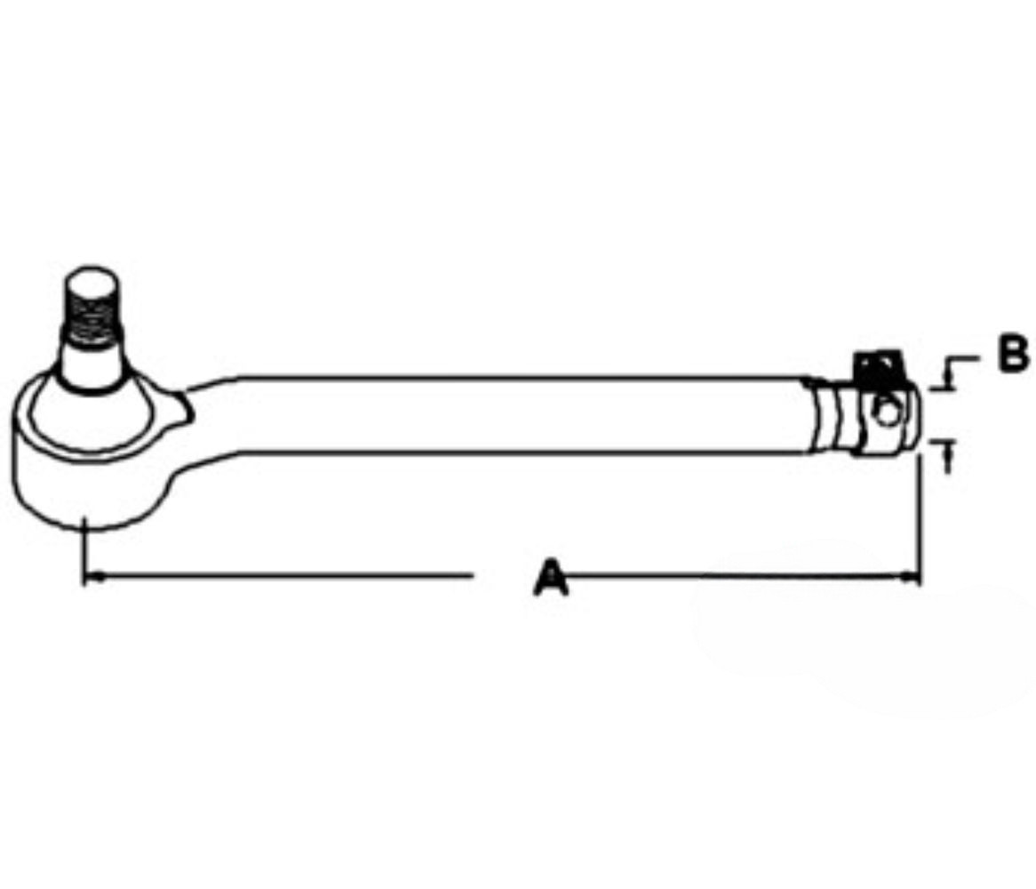 Tie Rod Rh for Ford ZP0501206191 AMZP0501206191 5110 5610 5900 6410 6610 6610O 6710 6810 7410 7610 7610O 7710